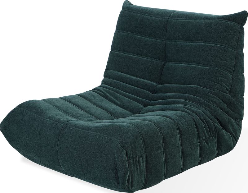 Flex Upholstered Lounge Chair in Emerald Chenille
