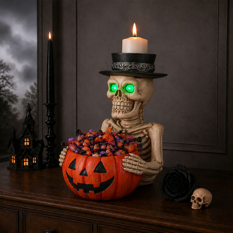 Sonner Halloween Skeleton Candy Bowl image number 2