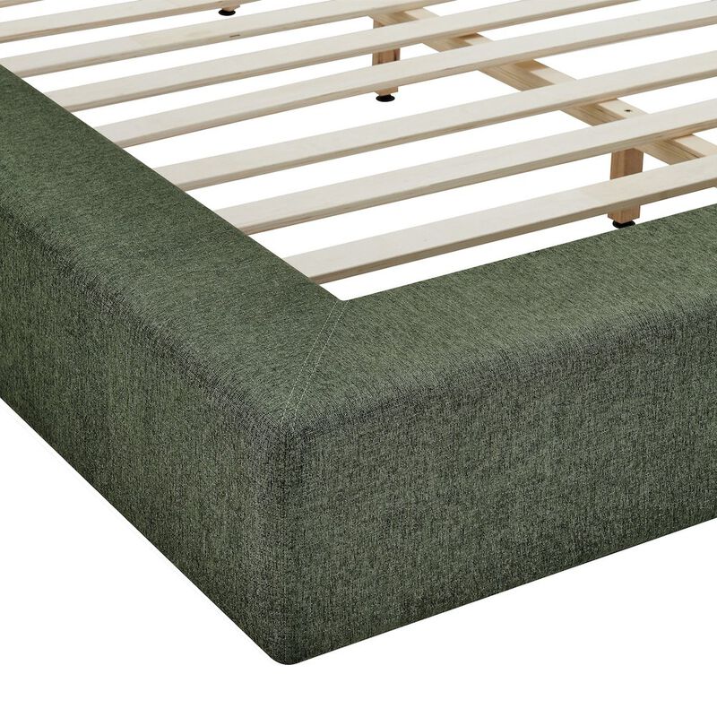 Luma Chenille Upholstered King Platform Bed Frame image number 6