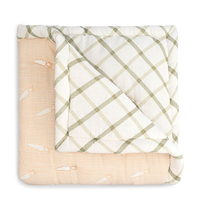Clementine Fruits & Veggies Cotton Quilted Blanket