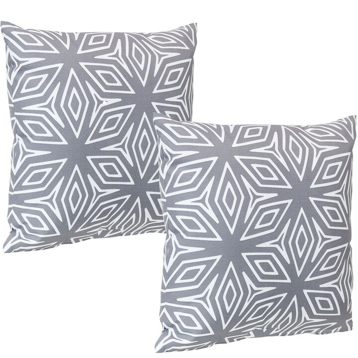 Sunnydaze Set of 2 17" x 17" Decorative Throw Pillows