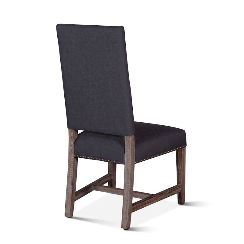 World Interiors Dani High Back Formal Dining Chair in Charcoal