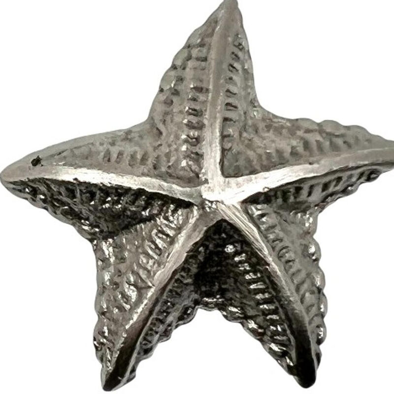 HomeRoots Set of Six Silver Starfish Knob Iron Drawer Pull Knobs image number 3