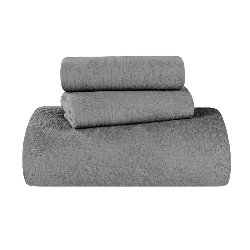 Soft Cotton Matelasse Bedspread Set, Lightweight Textured Bedding image number 1