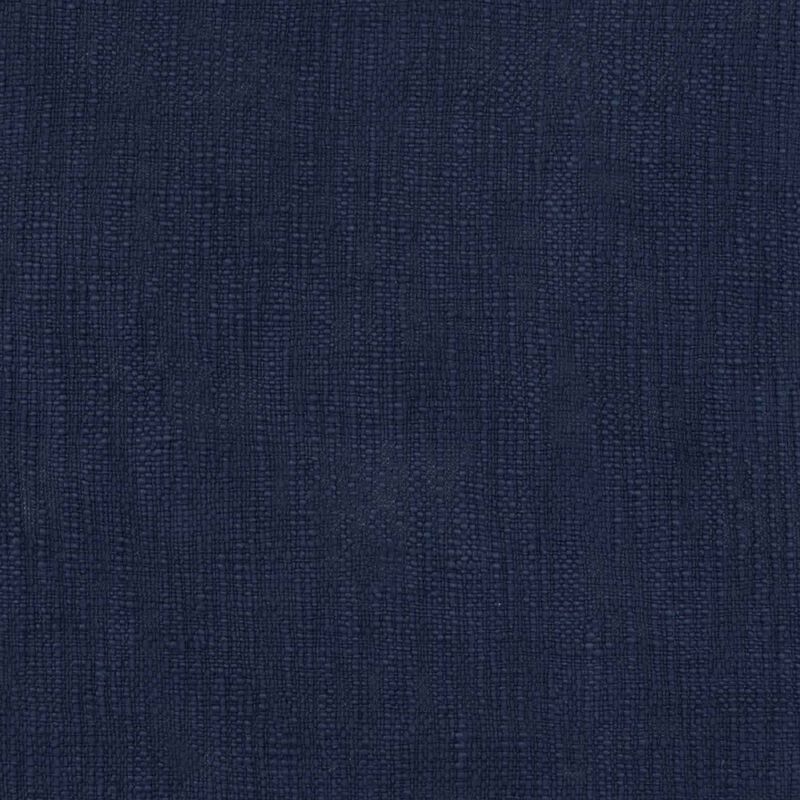 Textured Fabric Throw Pillow with Piped Edges, Navy Blue and Beige-Benzara