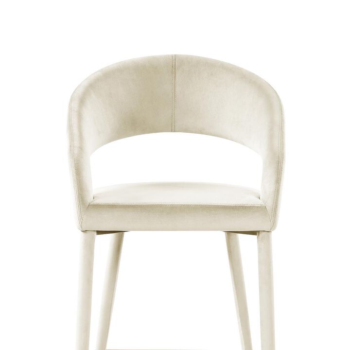 Jacques Velvet Cream Dining Chairs (Set of 2)
