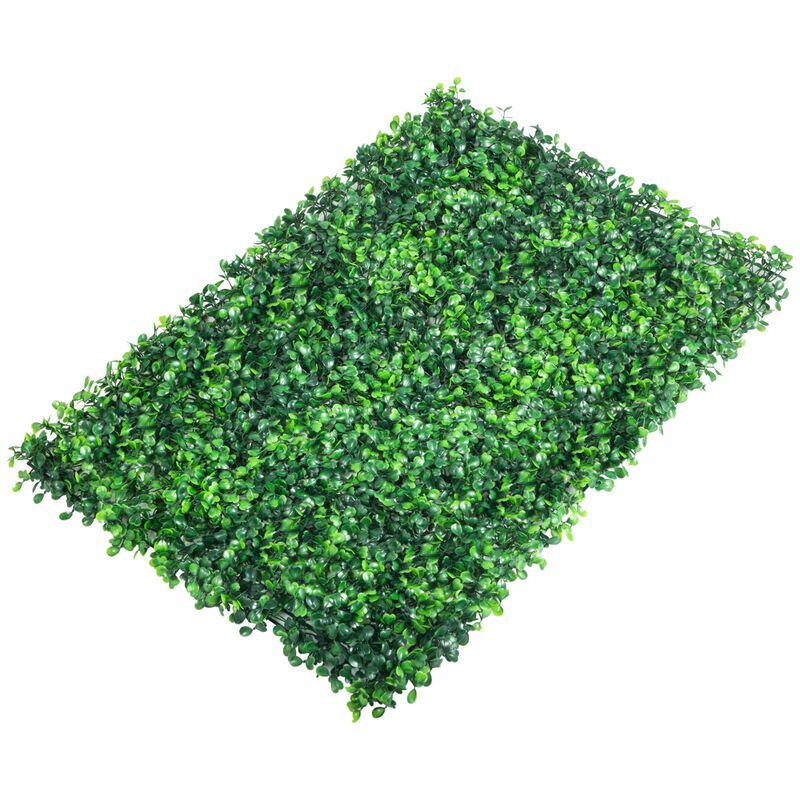 Artificial Boxwood Hedge Grass Wall Panel Privacy Screen, 32 Sq Ft, 12 Pieces image number 0