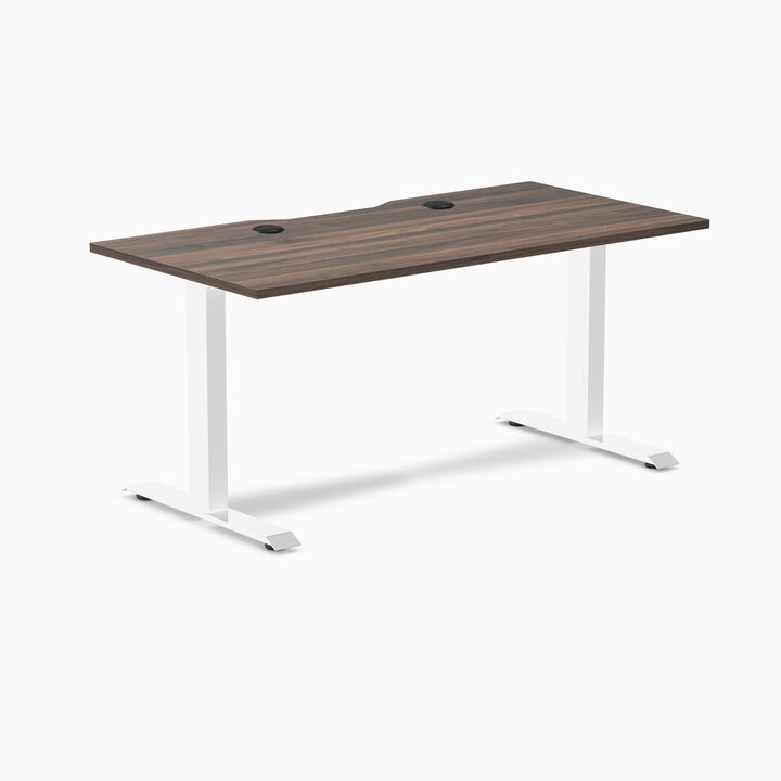 Desky Zero Scalloped Laminate Office Desk