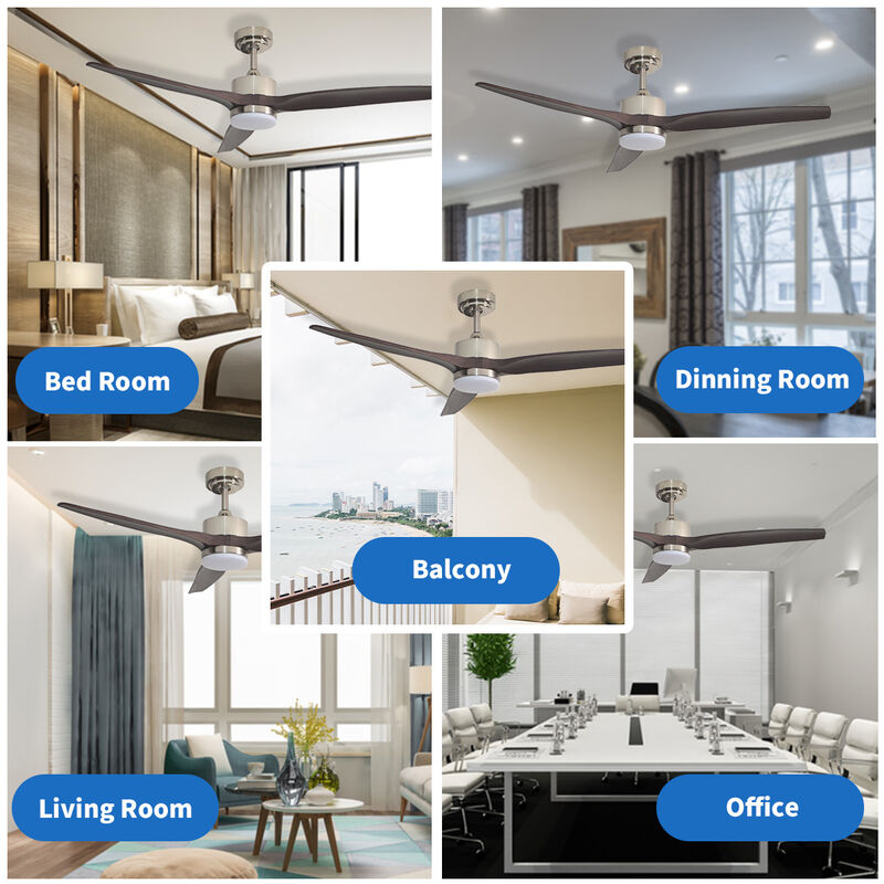 ENLIGHT 52" Smart DC Ceiling Fan with Light, Matter Smart Home Integration, CCT and Dimmable LED, 3 Blades, Indoor Rated image number 8