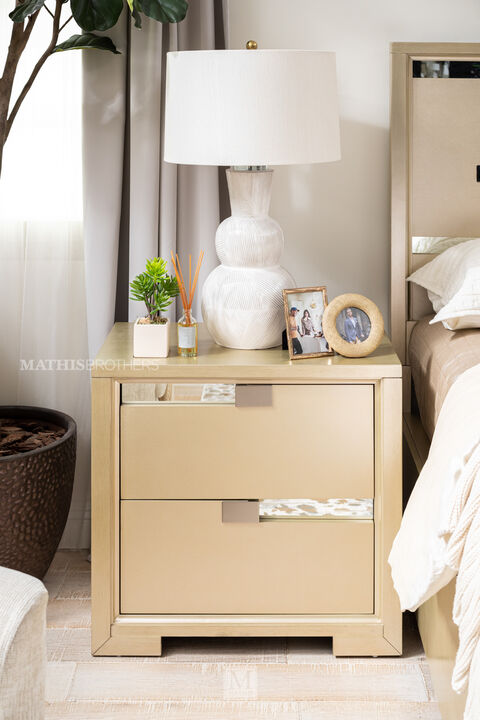 Chantelle Two-Drawer Nightstand