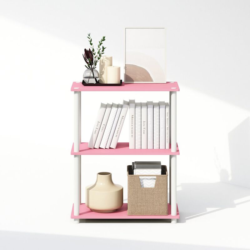 Turn-N-Tube 3-Tier Multipurpose Compact Display Rack, Shelving Unit, Bookcase