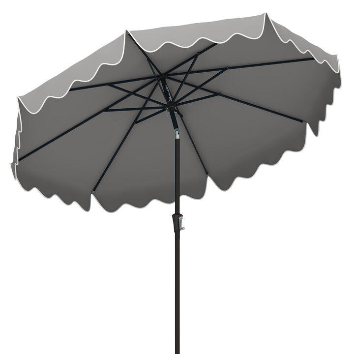 Outdoor  Patio Umbrella with Tilt Function & Crank &ndash; Ideal for Backyard & Pool