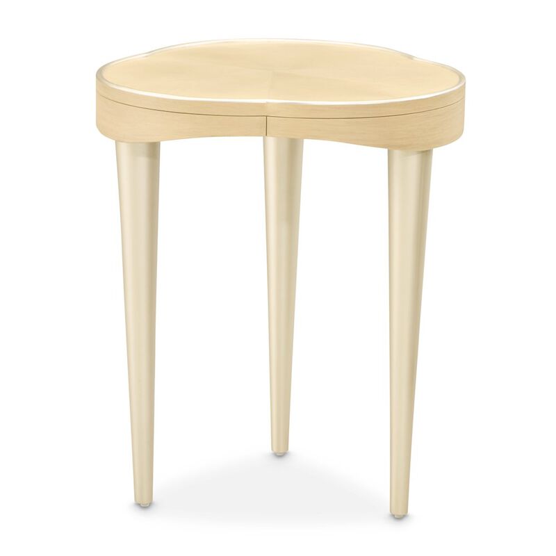 Michael Amini Camellia Field Chairside Table - Caramel image number 0