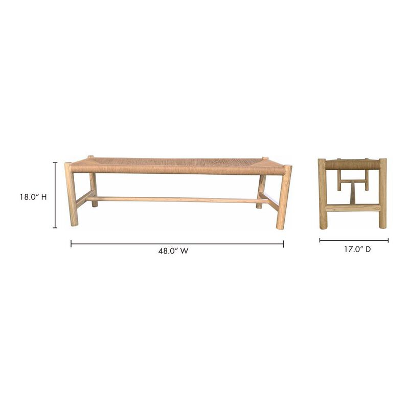Moe's Home Collection Hawthorn Bench Small