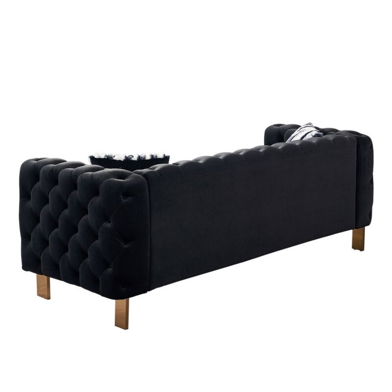 Grirn Velvet Chesterfield Sofa image number 3