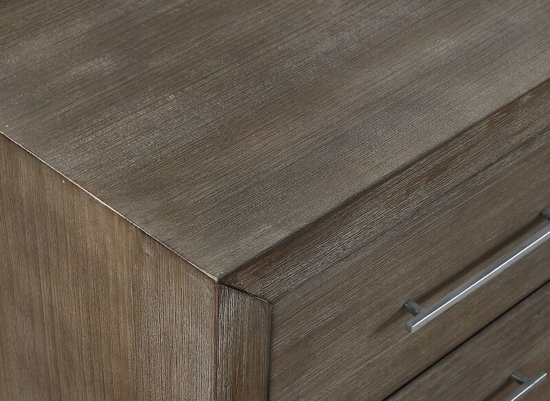 Melbourne Two Drawer Nightstand with USB in Dark Pine
