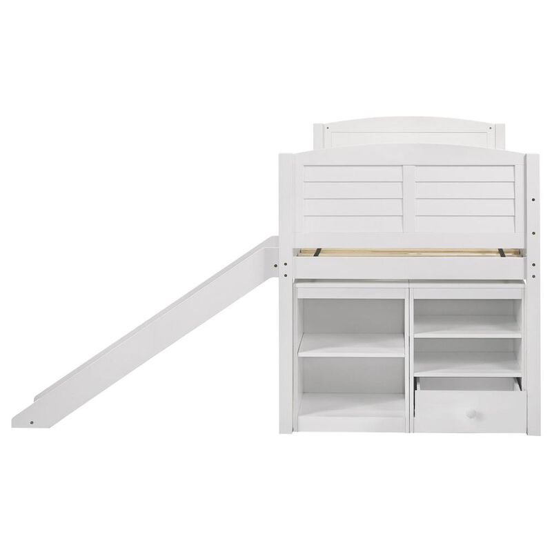 Coaster Co. of America Millie Twin Workstation Loft Bed White