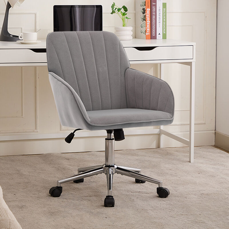 Merax Premium Ergonomic Office Chair Sturdy Silver Metal Alloy Base with Luxury Memory Foam Cushion image number 5