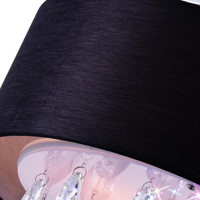 Dash 3 Light Drum Shade Flush Mount With Chrome Finish