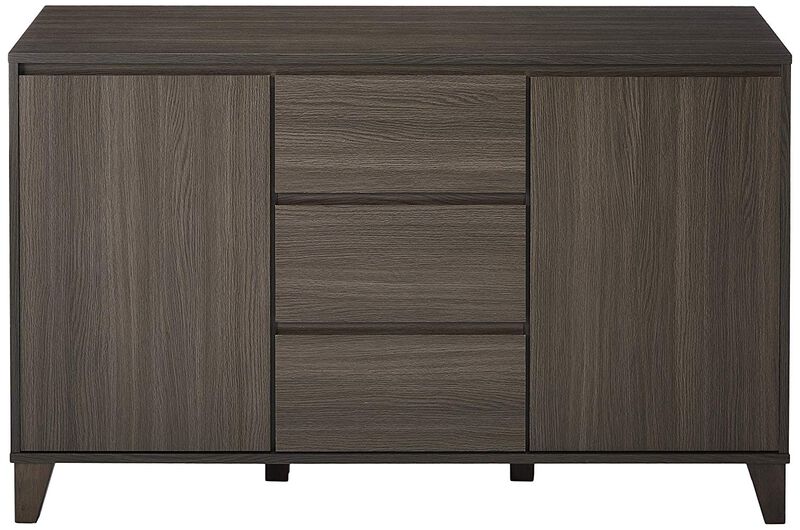 Kings Brand Furniture &ndash; Wood Buffet Server Cabinet Console Table, Oak Gray