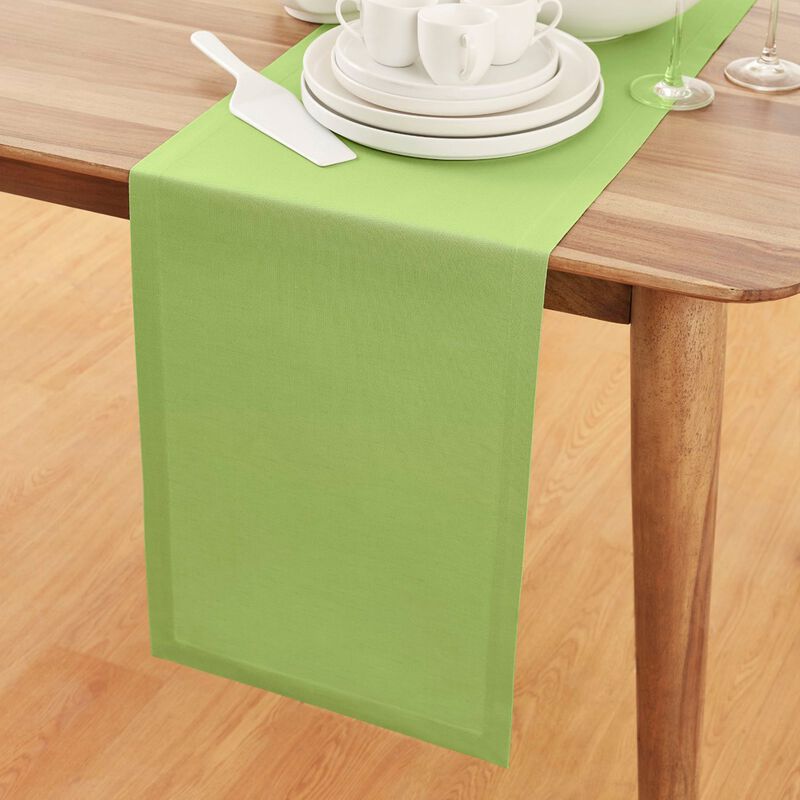 Solino Home Cotton Linen Table Runner - Dru - Cotton Linen Plain