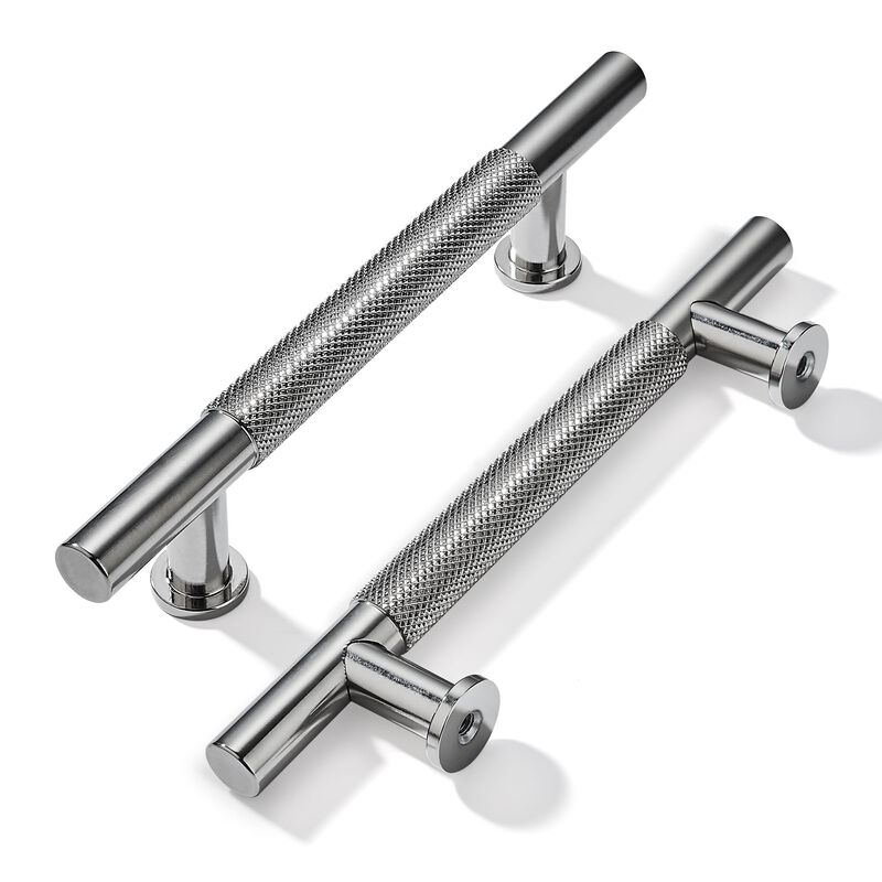 khtumeware 10 Pack 5 Inch(128mm) Drawer Handles Knurled Brushed Nickel Cabinet Pulls Drawer Pulls Kitchen Hardware Kitchen Handl