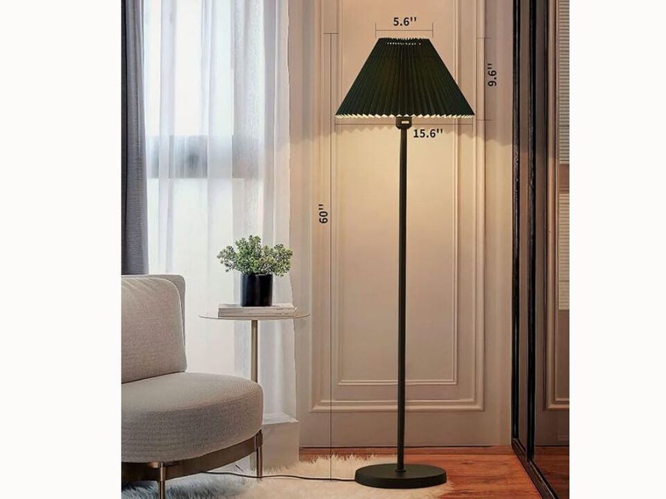 Farmhouse Floor Lamp &ndash; 66" Tall, 1-Light Rustic Design, Dimmable LED