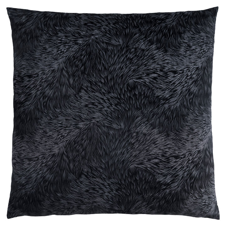 Monarch Specialties I 9332 Pillows, 18 X 18 Square, Insert Included, Decorative Throw, Accent, Sofa, Couch, Bedroom, Polyester, Hypoallergenic, Black, Modern