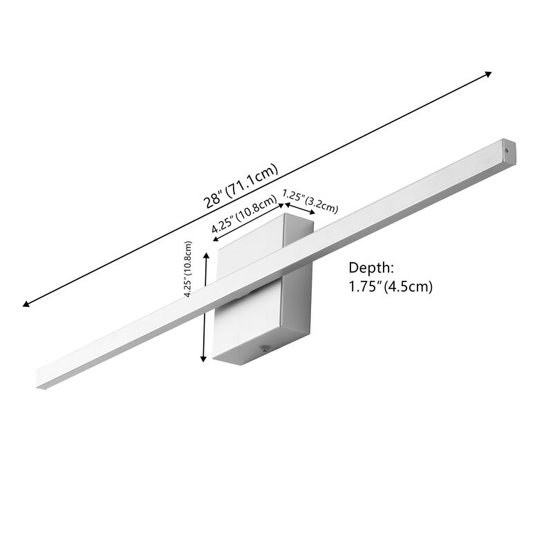 Vara Modern Minimalist Indoor/Outdoor Metal 350-Degree Rotatable Dimmable Integrated LED Wall Sconce