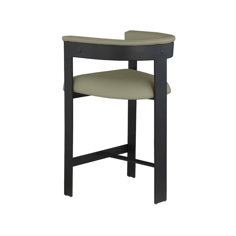 Meridian Furniture Romeo Vegan Leather Counter Stool, Set of 2