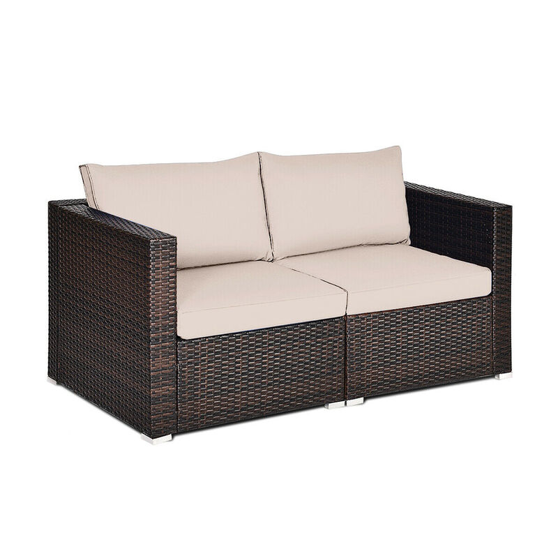 Patio Rattan Outdoor Loveseat For Outdoor Seating image number 0