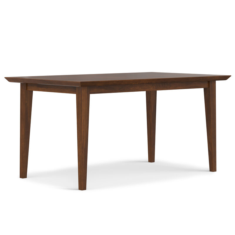 Colby 60 inch x 36 inch Rectangle Contemporary Modern Dining Table in Walnut