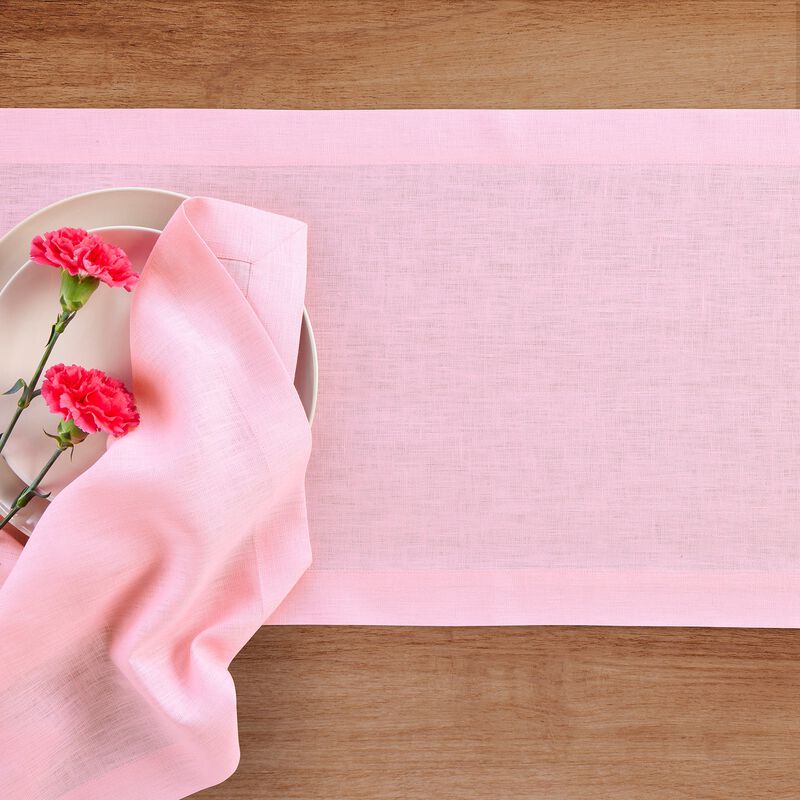 Solino Home Fete 100% Linen Table Runner &ndash; Handcrafted, Machine Washable, Perfect for Holiday and Everyday Dining