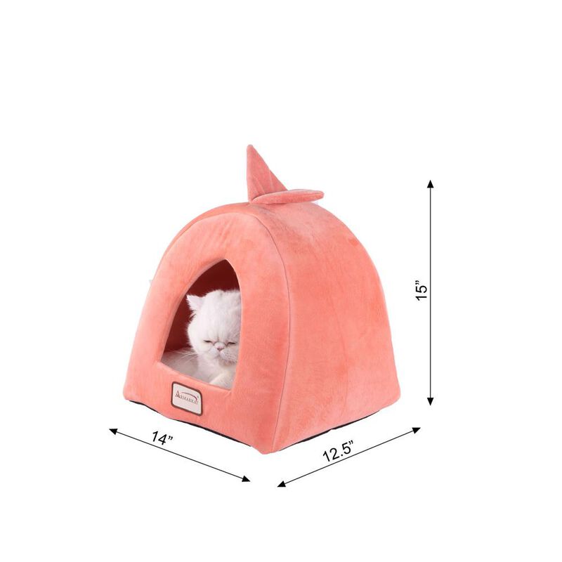 Armarkat Cat Bed Orange And Ivory