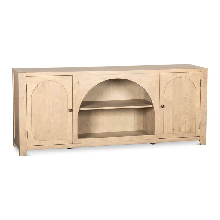 World Interiors Valencia 80" Sideboard in Gray Birch