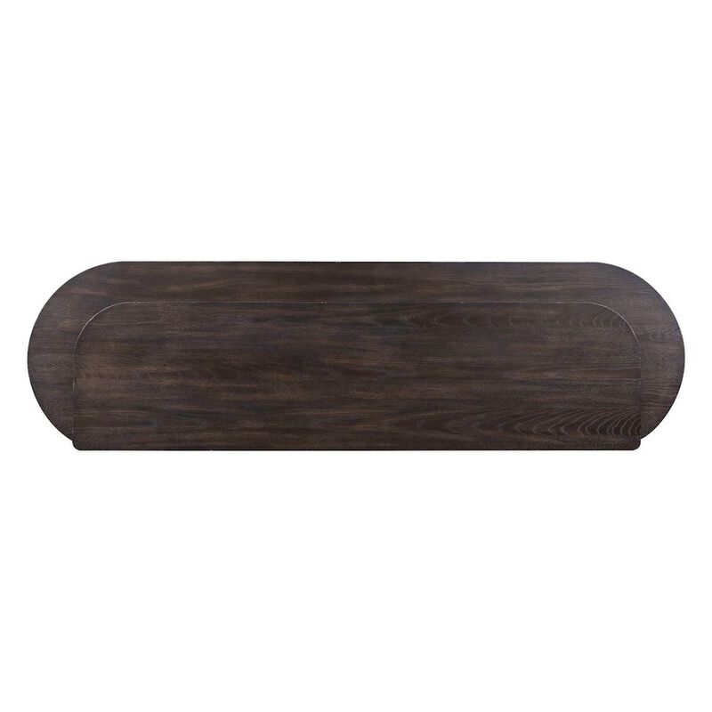 Liberty Furniture Living Room Console Bar Table - AC USB Charging Station  - Peppercorn Oak Wood image number 5