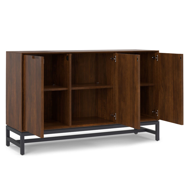 Simpli Home Banting Mid Century 3 Door Sideboard Buffet image number 4