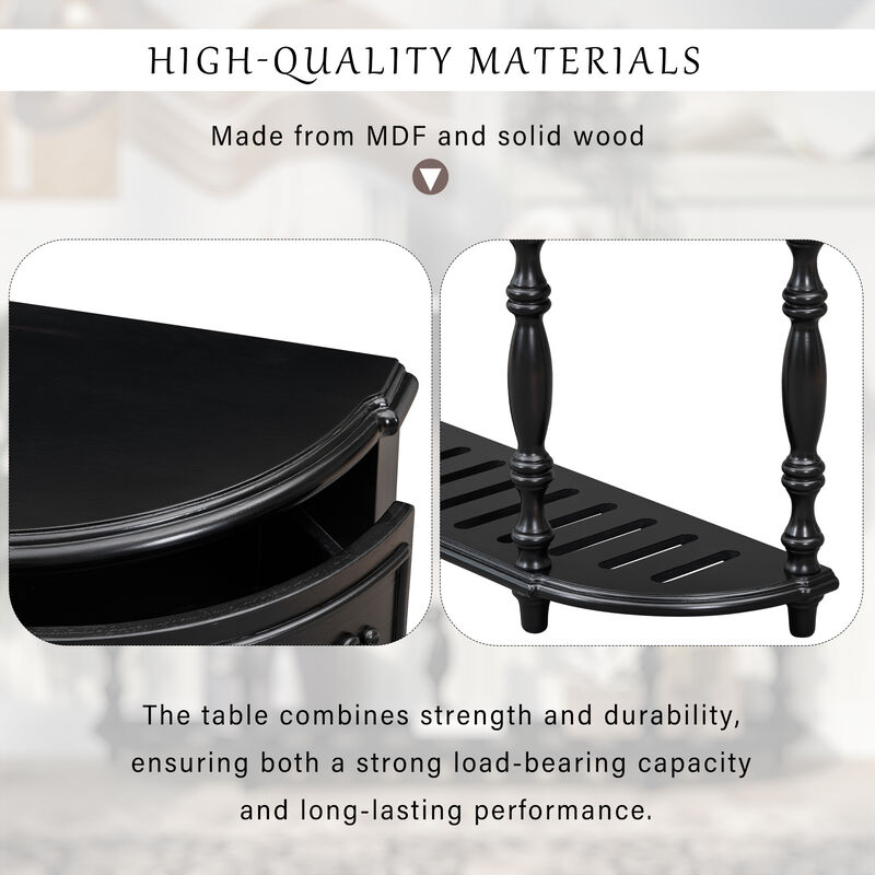 Deques Curved Console Table image number 6