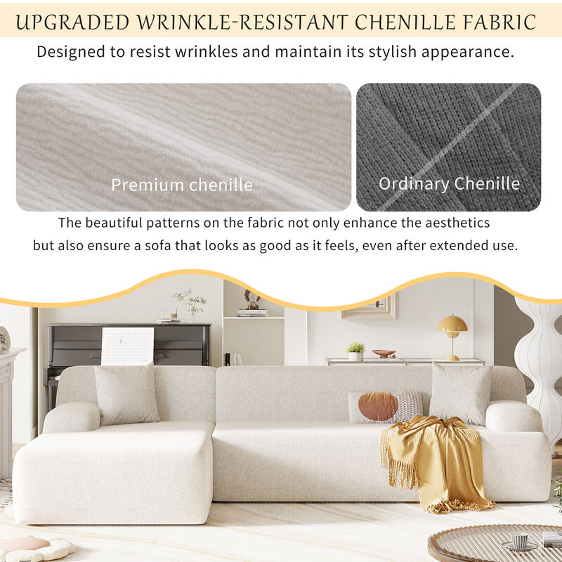 Merax  Modern L-Shape Modular Sectional Sofa