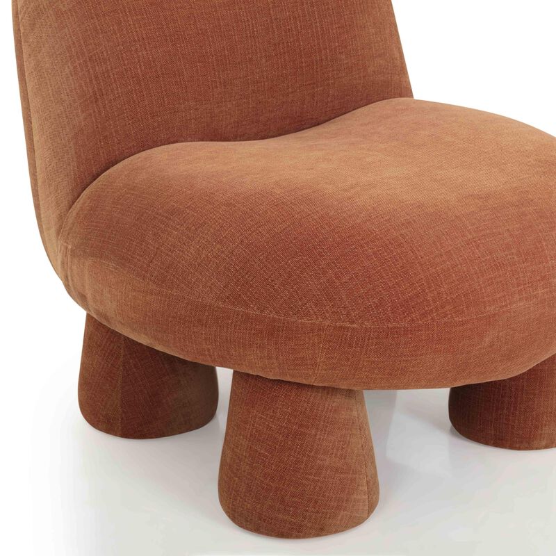 Tov Furniture Stomp Upcycled Chenille Accent Chair (Rust) image number 5