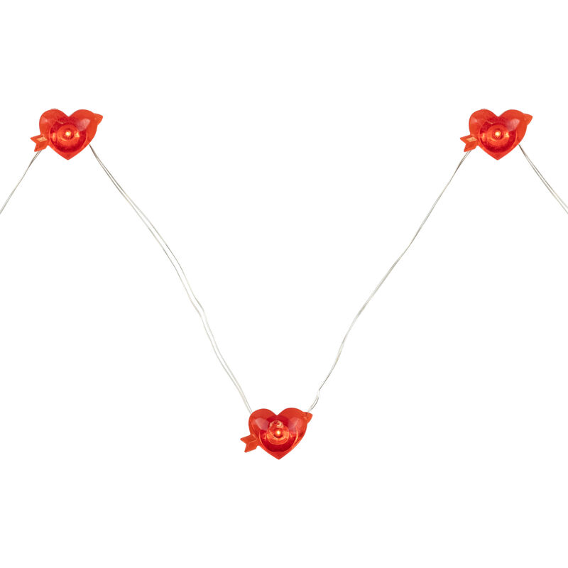 20-Count Valentine's Day Heart and Arrow LED Fairy Lights  6.25ft  Copper Wire image number 7