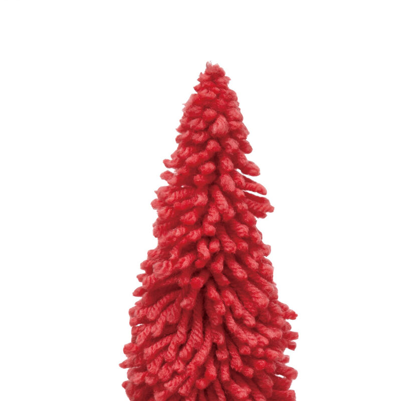 Fabric Yarn Tree with Wood Base, Hot Pink image number 1