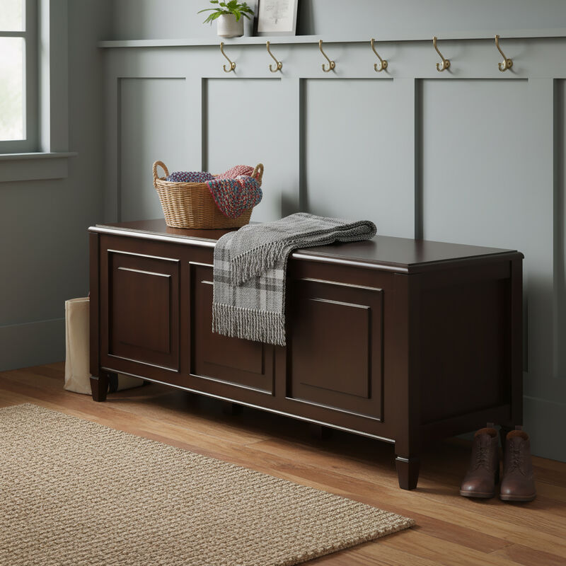 Simpli Home Connaught Storage Bench Trunk image number 1