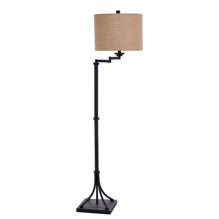 Bronze Swing Arm Floor Lamp