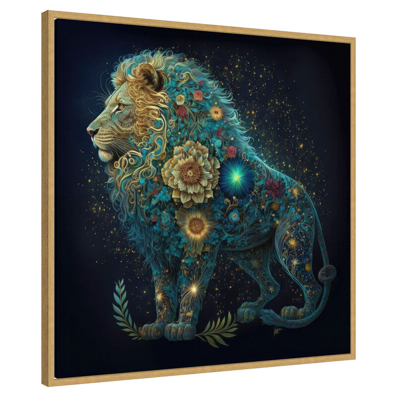 Floral Celestial Oasis by Jake Fouracre Framed Canvas Wall Art image number 2