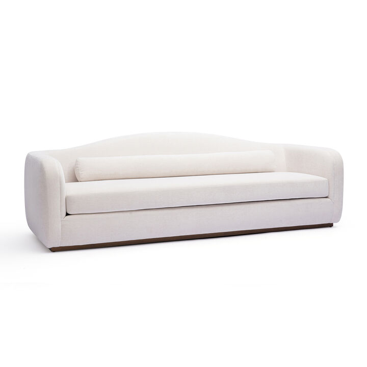 Camille Green Performance Linen Chenille Sofa