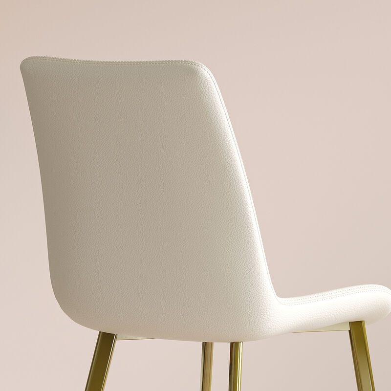 GOODSILO Modern Industrial Design Dining Chairs Set of Four with Ergonomic Comfort image number 9