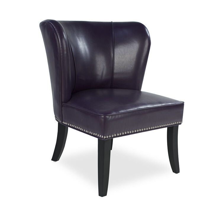 Zisnig PU Leather Accent Chair