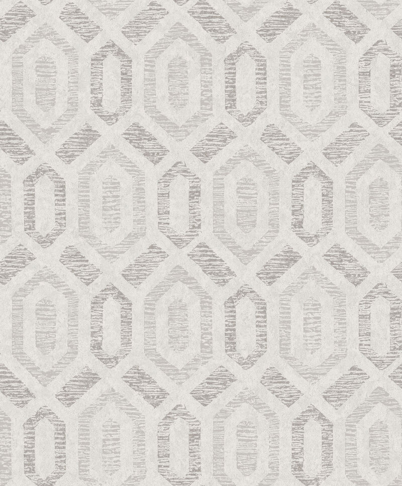 Latona Platinum Diamond Geometric Wallpaper image number 0