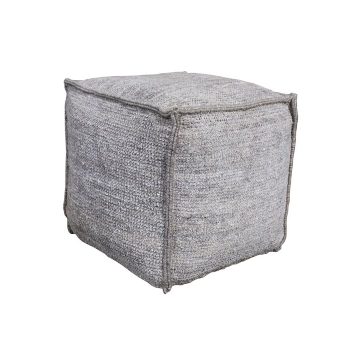 Contemporary Lia Gray Pouf
